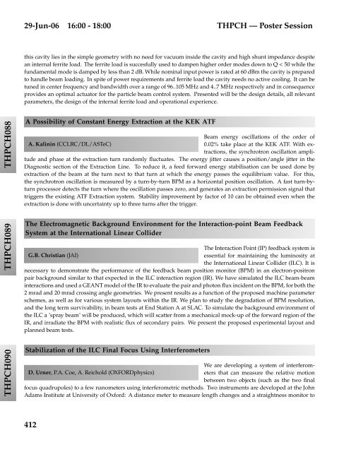Abstracts Brochure - CERN