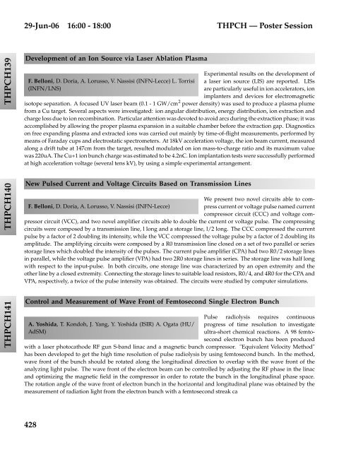 Abstracts Brochure - CERN