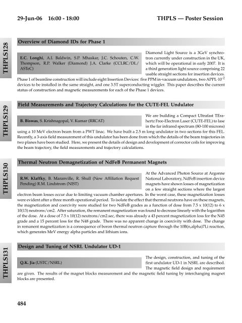 Abstracts Brochure - CERN