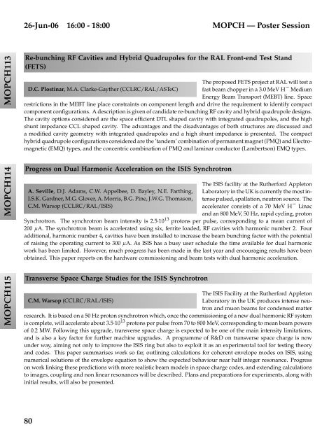 Abstracts Brochure - CERN