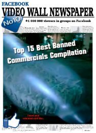 Video wall newspaper for Facebook No10