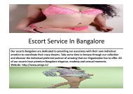 Escort Service In Bangalore