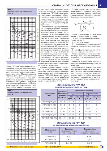 Журнал «Электротехнический рынок» №4 (4) октябрь 2006 г.  