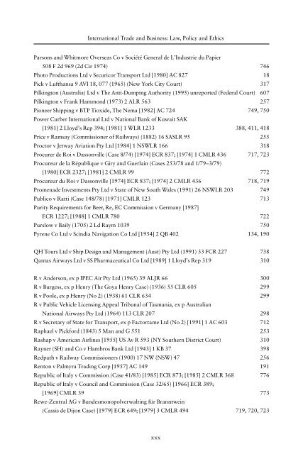 International Trade & Business Law & Policy