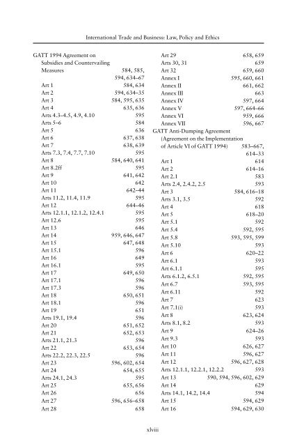 International Trade & Business Law & Policy