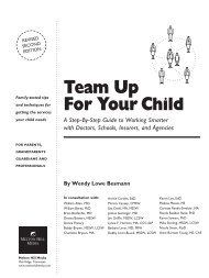 Team Up for Your Child Workbook Sample Pages