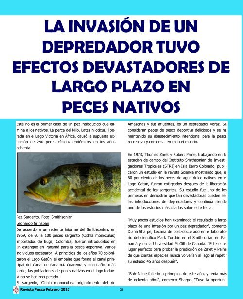 REVISTA PESCA FEBRERO 2017