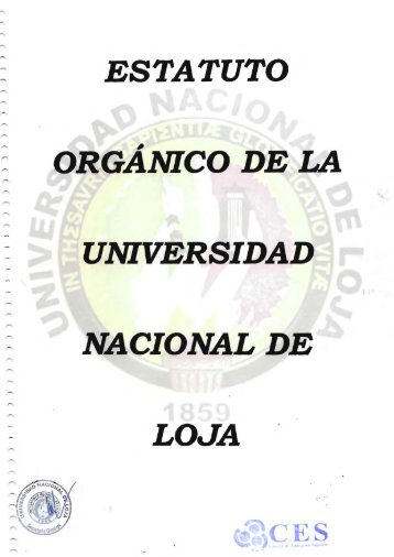 DE LA UNIVERSIDAD NACIONAL DE LOJA