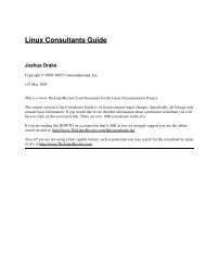 Linux Consultants Guide