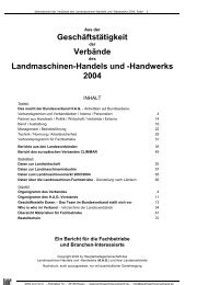 Handwerks 2004 - Landtechnische Verbände Handel und ...