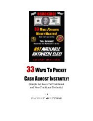 33 Simple but Powerful Ways to Pocket Almost Instant Cash!