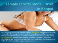 Beautifull Agency Of Model Escorts Bhopal