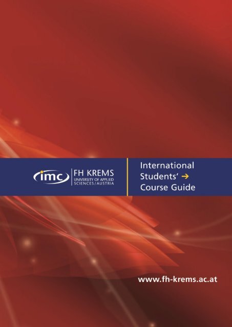 EXPORT-ORIENTED MANAGEMENT - IMC Fachhochschule Krems