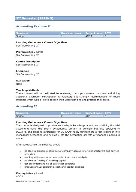 EXPORT-ORIENTED MANAGEMENT - IMC Fachhochschule Krems