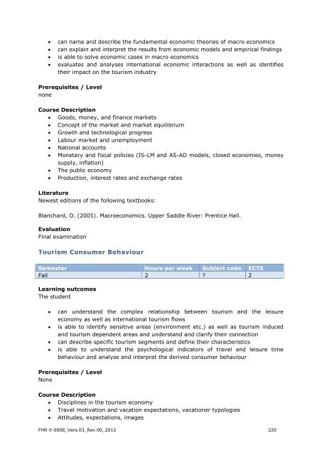 EXPORT-ORIENTED MANAGEMENT - IMC Fachhochschule Krems