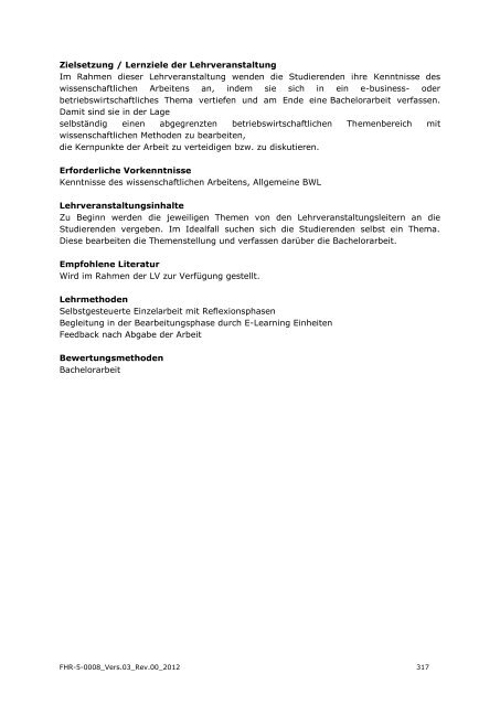 EXPORT-ORIENTED MANAGEMENT - IMC Fachhochschule Krems