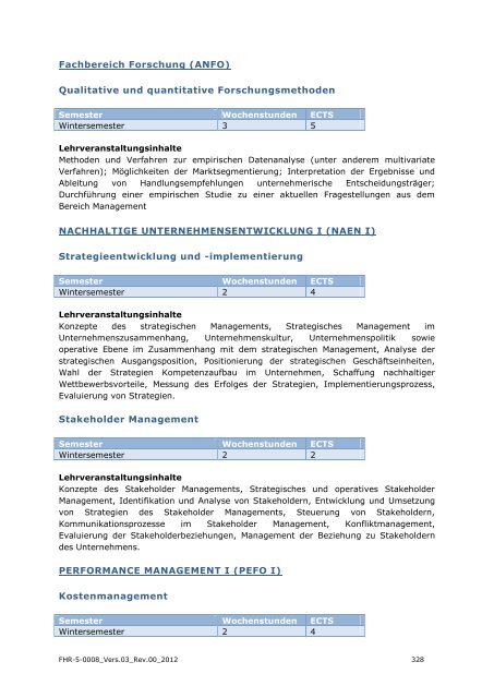 EXPORT-ORIENTED MANAGEMENT - IMC Fachhochschule Krems