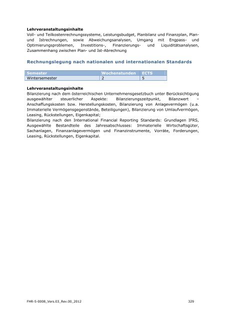 EXPORT-ORIENTED MANAGEMENT - IMC Fachhochschule Krems