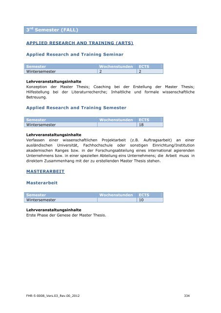 EXPORT-ORIENTED MANAGEMENT - IMC Fachhochschule Krems