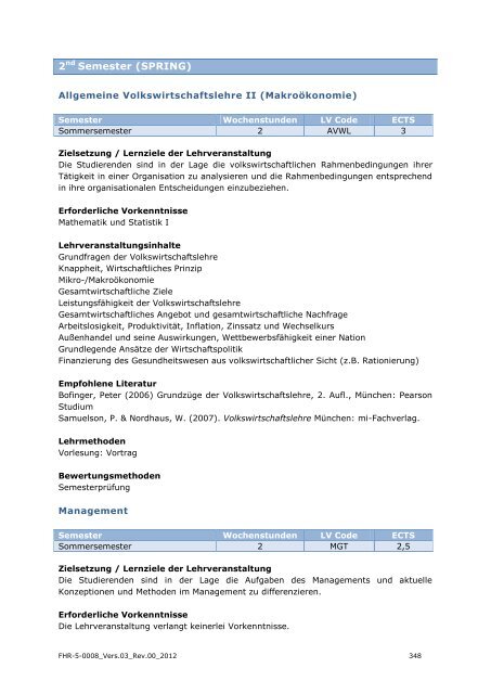 EXPORT-ORIENTED MANAGEMENT - IMC Fachhochschule Krems