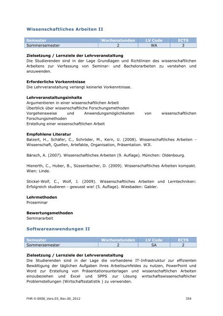 EXPORT-ORIENTED MANAGEMENT - IMC Fachhochschule Krems