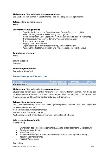 EXPORT-ORIENTED MANAGEMENT - IMC Fachhochschule Krems