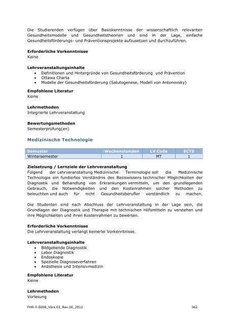 EXPORT-ORIENTED MANAGEMENT - IMC Fachhochschule Krems