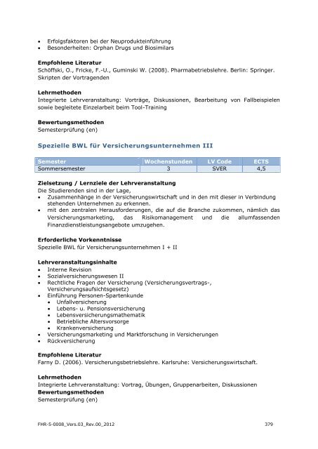 EXPORT-ORIENTED MANAGEMENT - IMC Fachhochschule Krems