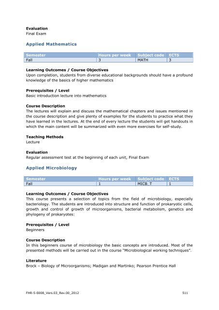 EXPORT-ORIENTED MANAGEMENT - IMC Fachhochschule Krems