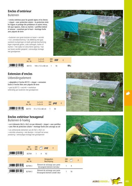 Agrodieren.be - huisdierbenodigdheden en hobbykweken - catalogus 2016 2017