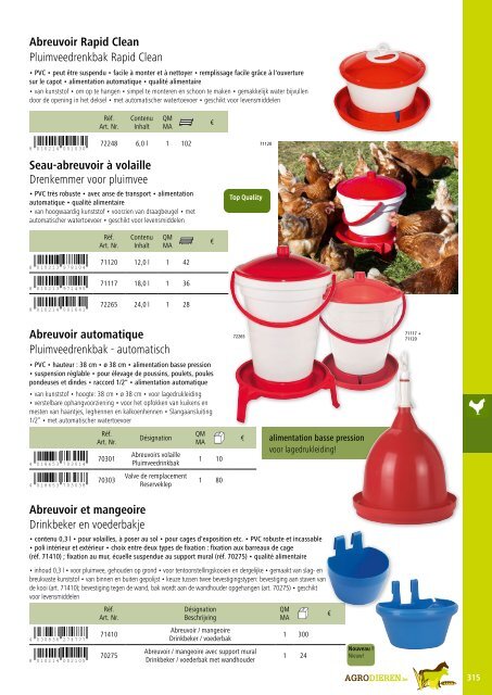 Agrodieren.be - huisdierbenodigdheden en hobbykweken - catalogus 2016 2017