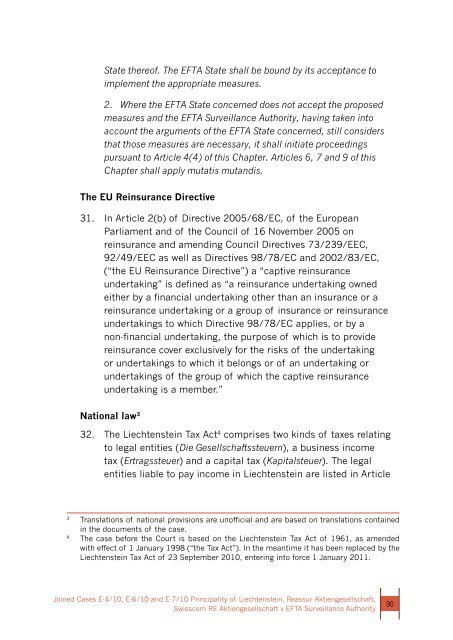 Report 2011 - EFTA Court