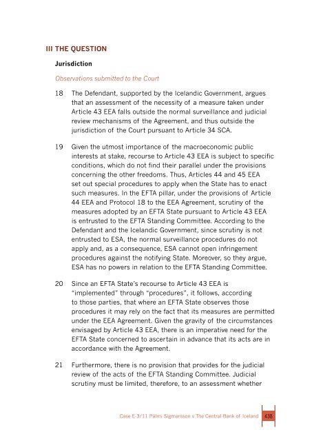Report 2011 - EFTA Court