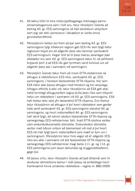 Report 2011 - EFTA Court