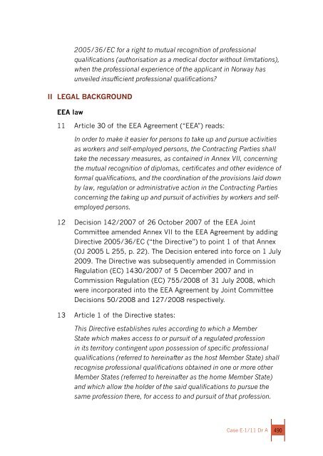 Report 2011 - EFTA Court