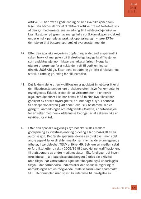 Report 2011 - EFTA Court