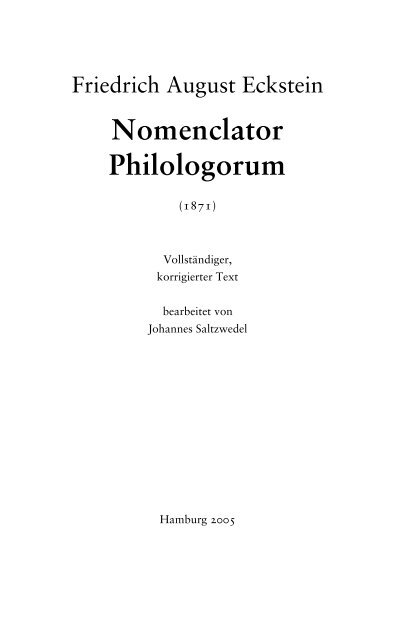 Nomenclator Philologorum Venturus De