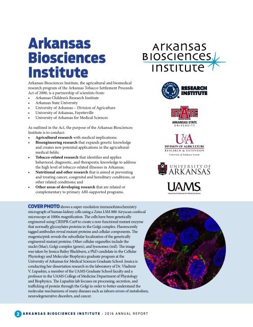 ARKANSAS BIOSCIENCES INSTITUTE