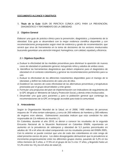 DOCUMENTO ALCANCE Y OBJETIVOS GPC OBESIDAD CON GDG 04-04-14