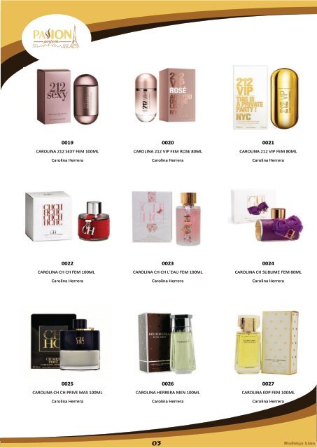 CATÁLOGO DE PERFUMES