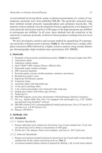 Pesticide Protocols Pesticide Protocols