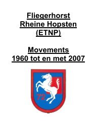 Hopsten movements 1960 - 2006 (.pdf-Datei) - Fluglehrzentrum F-4F