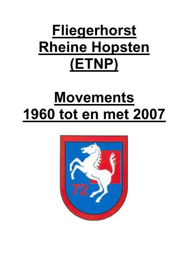 Hopsten movements 1960 - 2006 (.pdf-Datei) - Fluglehrzentrum F-4F