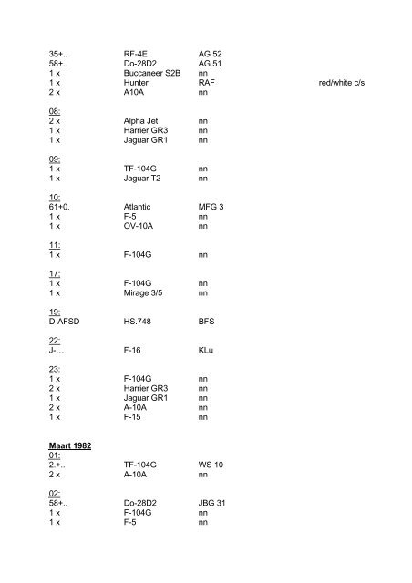 Hopsten movements 1960 - 2006 (.pdf-Datei) - Fluglehrzentrum F-4F