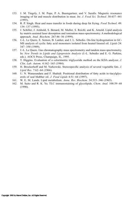 Food Lipids: Chemistry, Nutrition, and Biotechnology