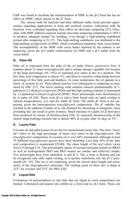 Food Lipids: Chemistry, Nutrition, and Biotechnology