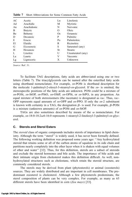 Food Lipids: Chemistry, Nutrition, and Biotechnology