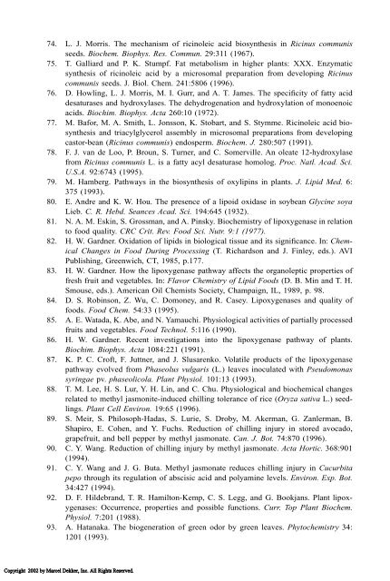 Food Lipids: Chemistry, Nutrition, and Biotechnology