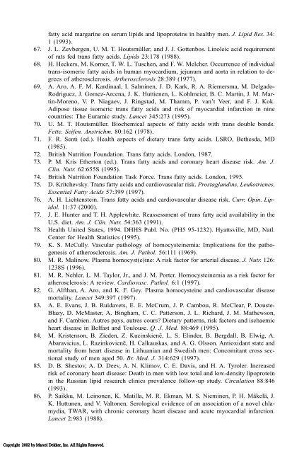 Food Lipids: Chemistry, Nutrition, and Biotechnology