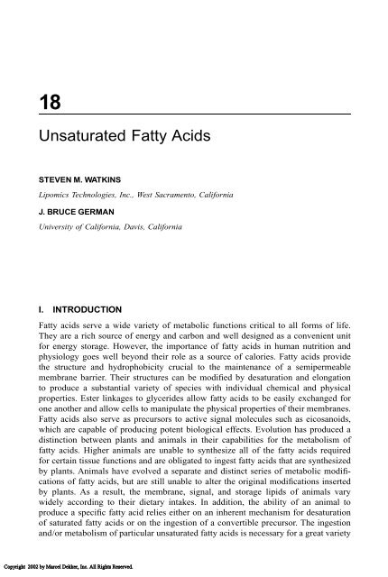 Food Lipids: Chemistry, Nutrition, and Biotechnology